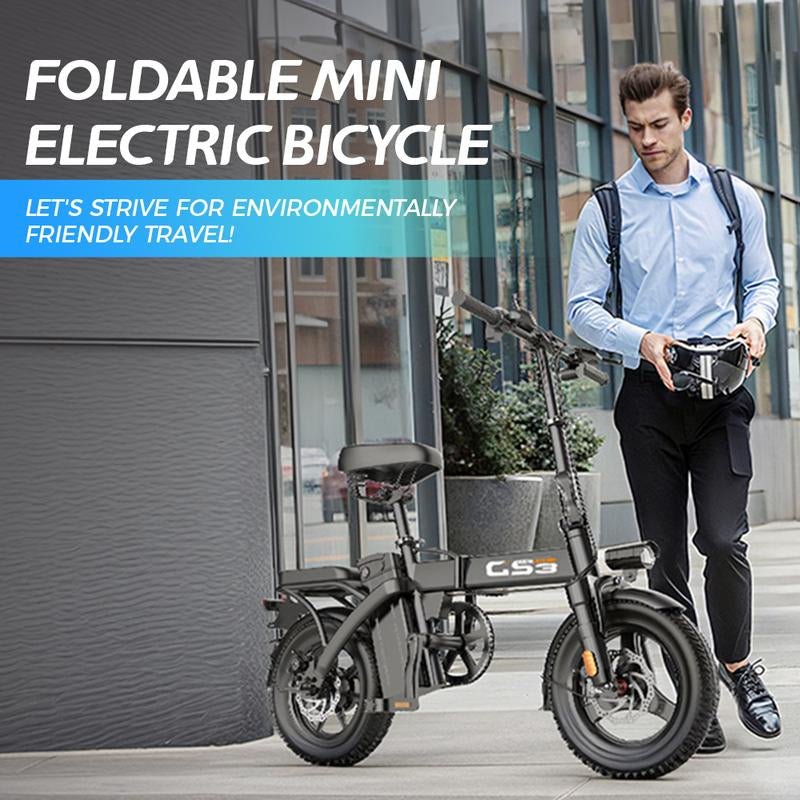 [TOOFLY]48V 15Ah Battery Peak 740W 14-Inch Tiresfoldable Electric Bikelong-Lasting Battery Portable Electric Bike, Commute and Compact Long Range Electric Bike for Adults,Lightweight Cheape Ebike Scooter for Adults 20 Mph,Traveling with Family,Cute Ebike