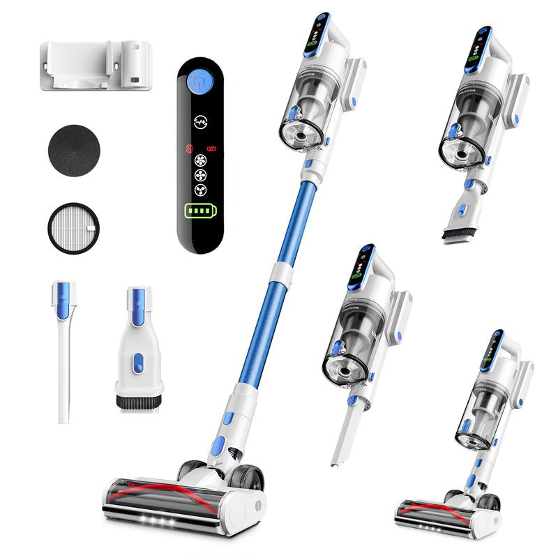 Trucozie Cordless Vacuum Cleaner-T352, 45Kpa 50 Mins Runtime Self-Standing Stick Vacuum Cleaners for Home, Powerful Suction, Lightweight, LED Touch Screen 8 in 1 Vacuum for Pet Hair, Carpet, Hardwood Floor