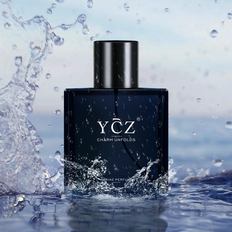 YCZ Midnight Marine Eau De Parfum - Unisex 50Ml Ocean Fresh Scent Premium Aromatic Woody Fragrance for Him & Her Bold Floral Perfume