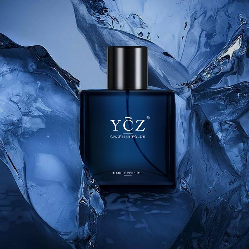 YCZ Midnight Marine Eau De Parfum - Unisex 50Ml Ocean Fresh Scent Premium Aromatic Woody Fragrance for Him & Her Bold Floral Perfume