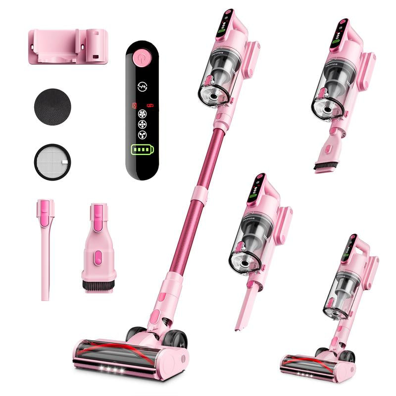 Trucozie Cordless Vacuum Cleaner-T352, 45Kpa 50 Mins Runtime Self-Standing Stick Vacuum Cleaners for Home, Powerful Suction, Lightweight, LED Touch Screen 8 in 1 Vacuum for Pet Hair, Carpet, Hardwood Floor